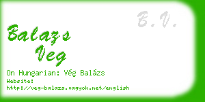 balazs veg business card