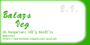 balazs veg business card